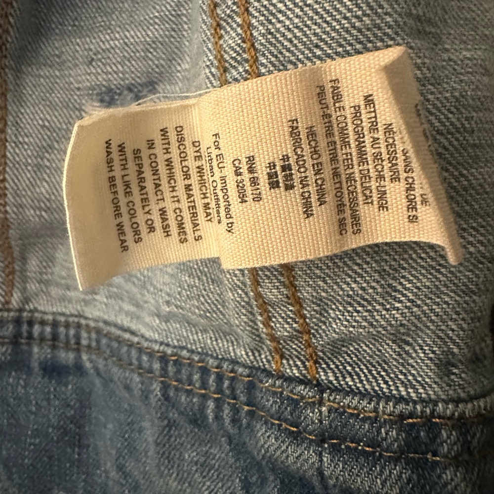 Denim Military Style Jacket - Picture 5 of 5